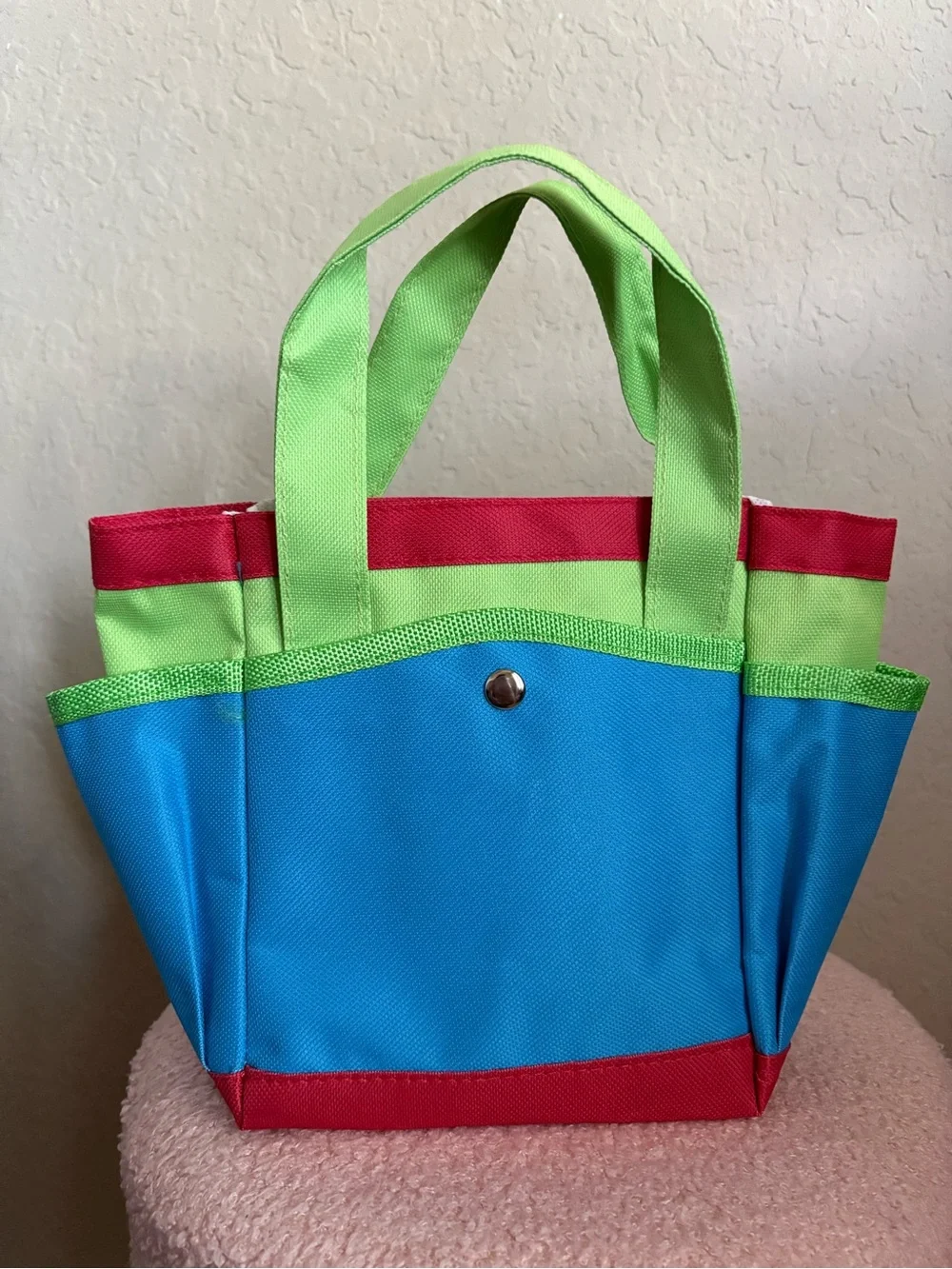 Kids Garden Tool Tote Bag - Blue and Green